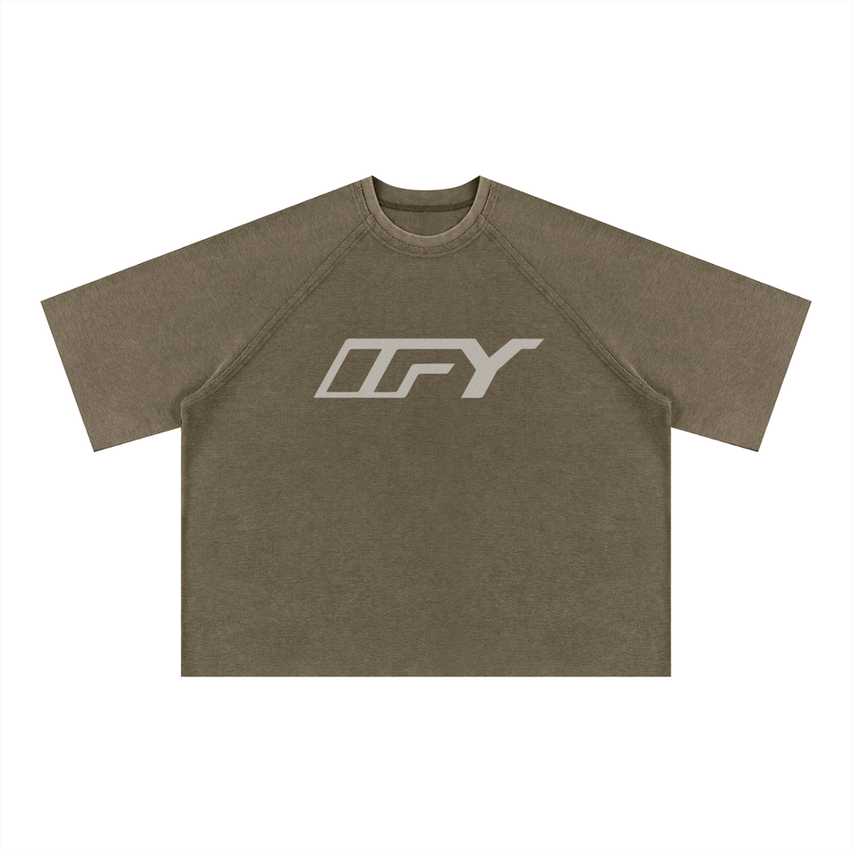 Unisex Mineral Wash Boxy Waffle T-Shirt