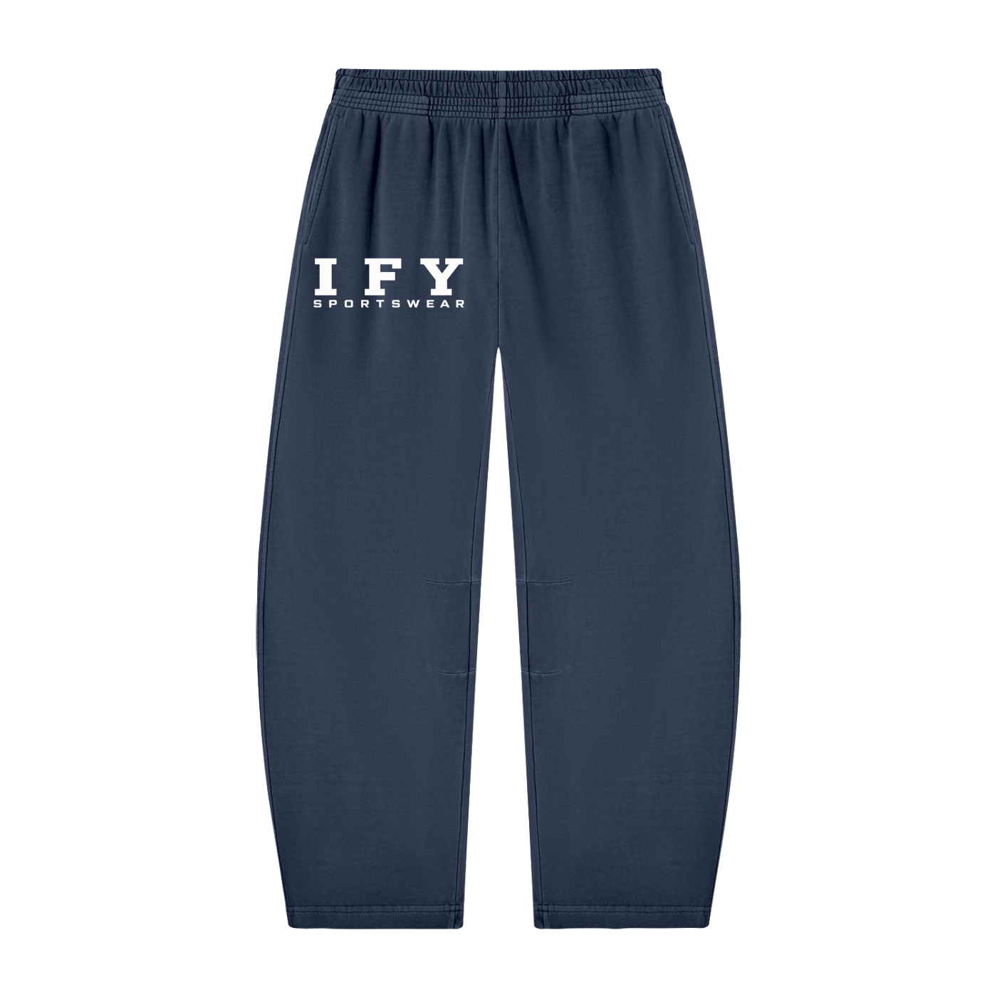 Unisex Vintage Washed Barrel Leg Sweatpants