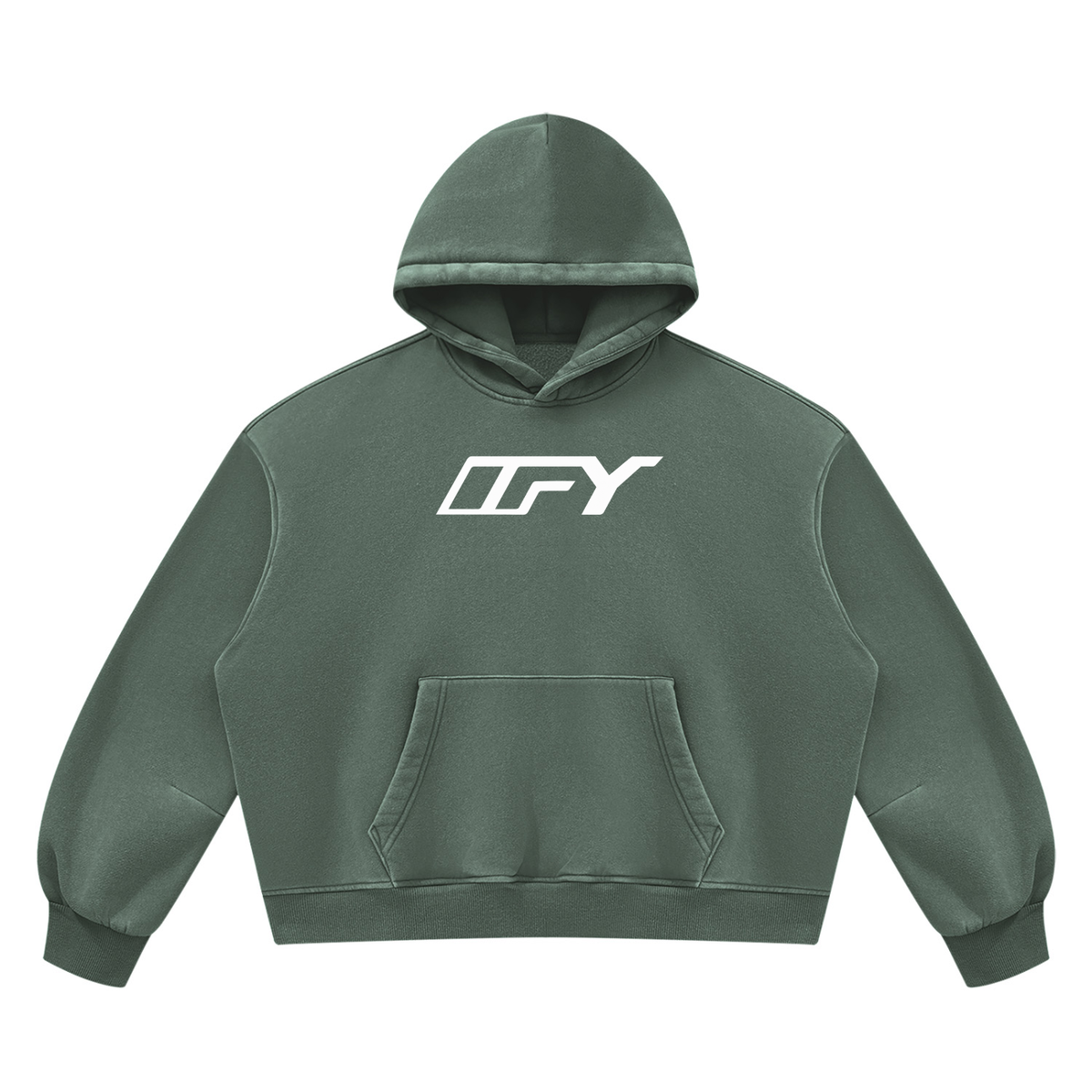 Unisex Vintage Wash Boxy Fleece Hoodie