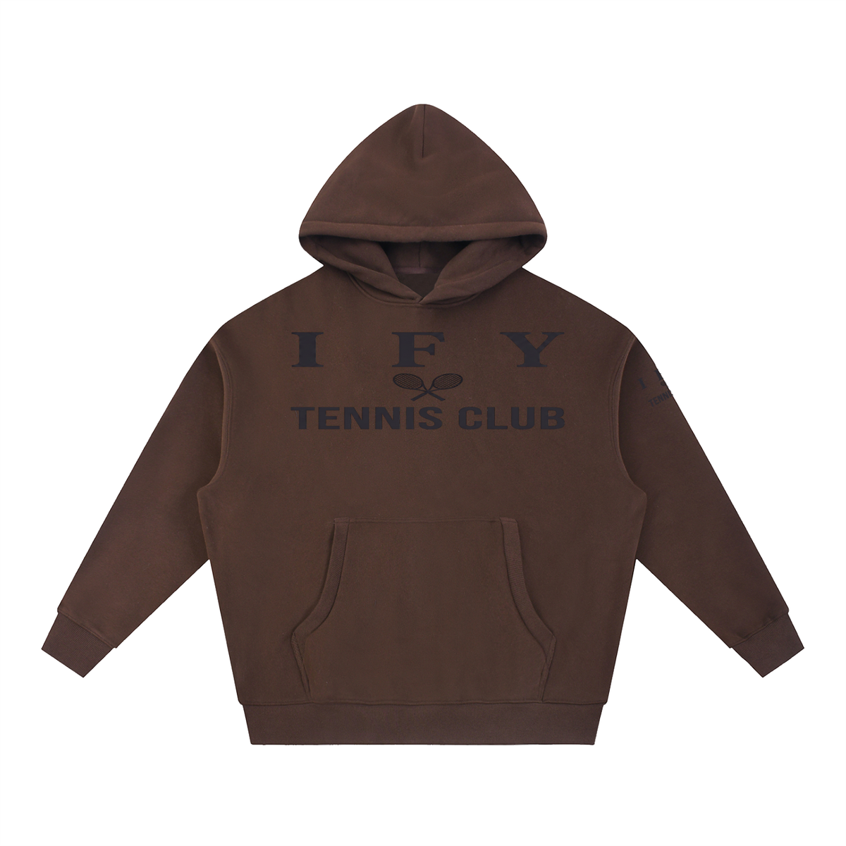 Oversized Boxy-Fit Fleece Hoodie