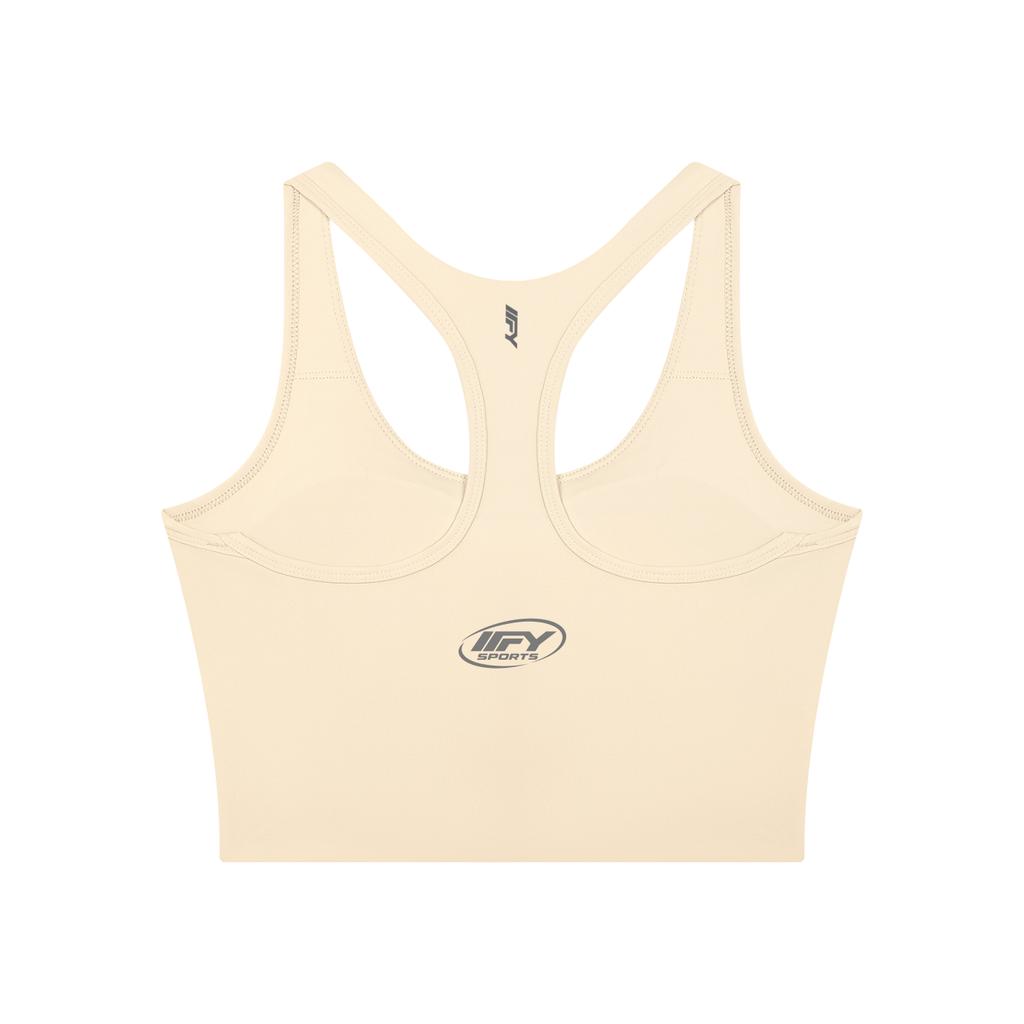 Mesh Panel Colour Block Yoga Crop Tank