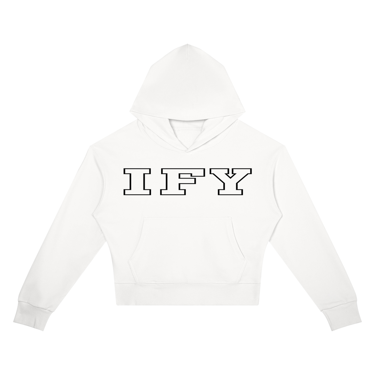 Crop Drop Shoulder Hoodie