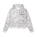 Dirty Wash Zip-Up Fleece Hoodie