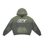 Frayed Sunfade Boxy Fleece Hoodie