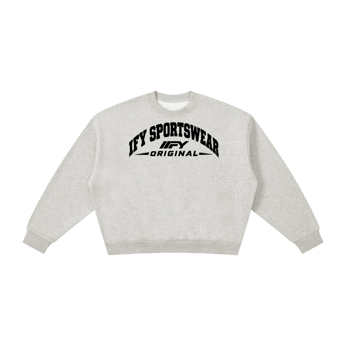 Boxy Fleece Crew-Neck Sweatshirt