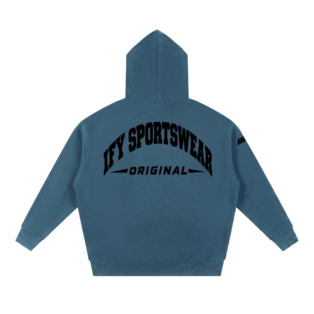 Oversized Boxy-Fit Fleece Hoodie
