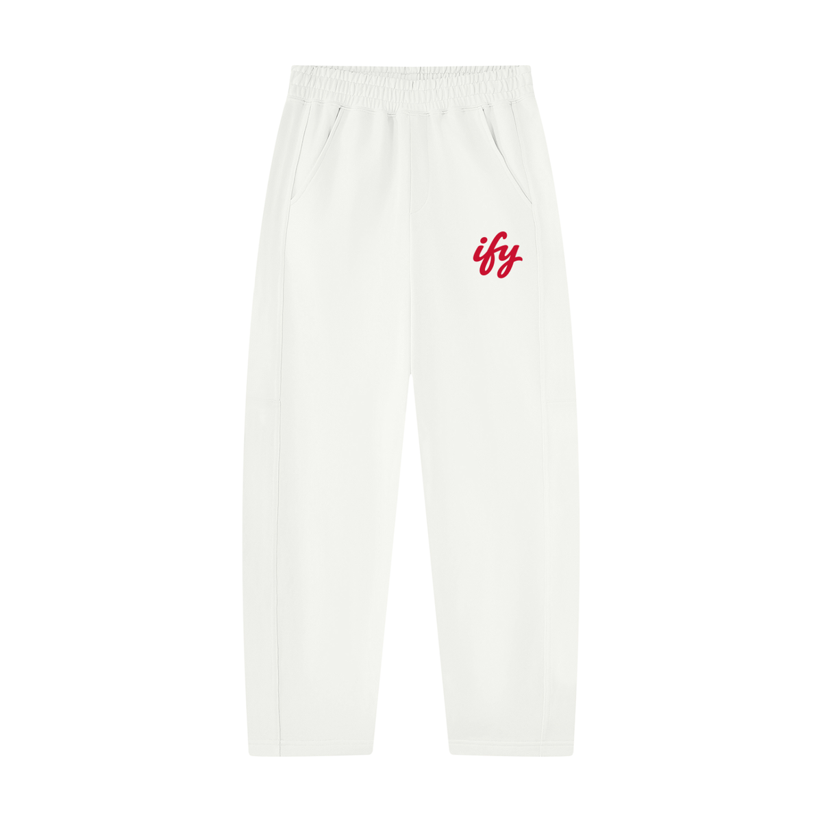 Unisex Tapered Straight Hem Sweatpants