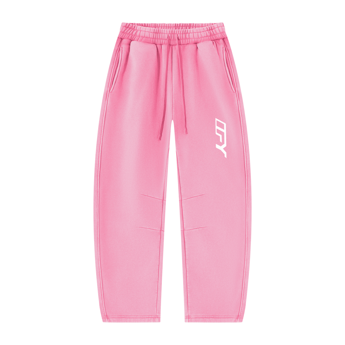 Unisex Vintage Wash Barrel Leg Fleece Sweatpants