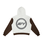 Unisex Colour-Block Fleece Full-Zip Hoodie