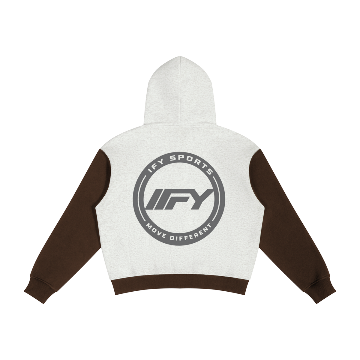 Unisex Colour-Block Fleece Full-Zip Hoodie