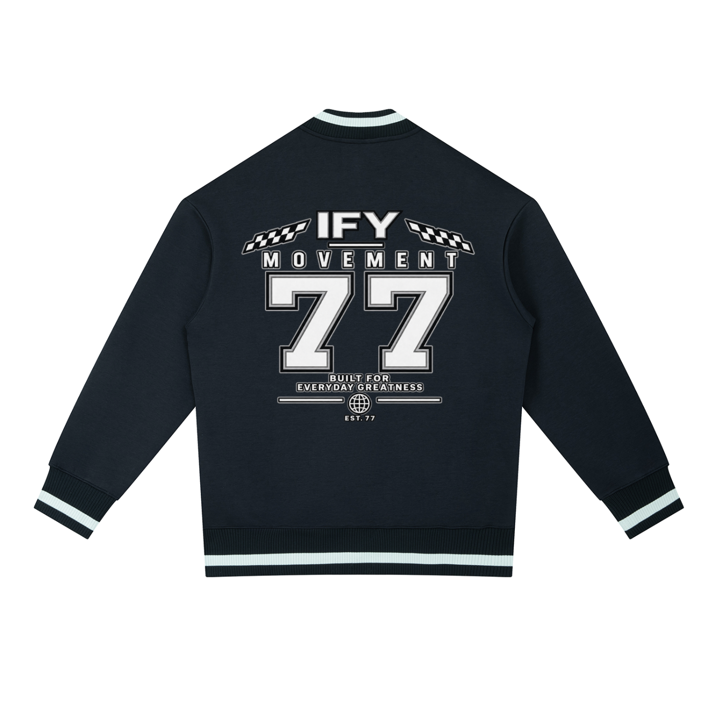 Contrast Piping Zip Bomber Jacket