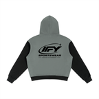 Unisex Color Block Fleece Full Zip Hoodie