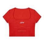 Square-Neck Yoga T-Shirt