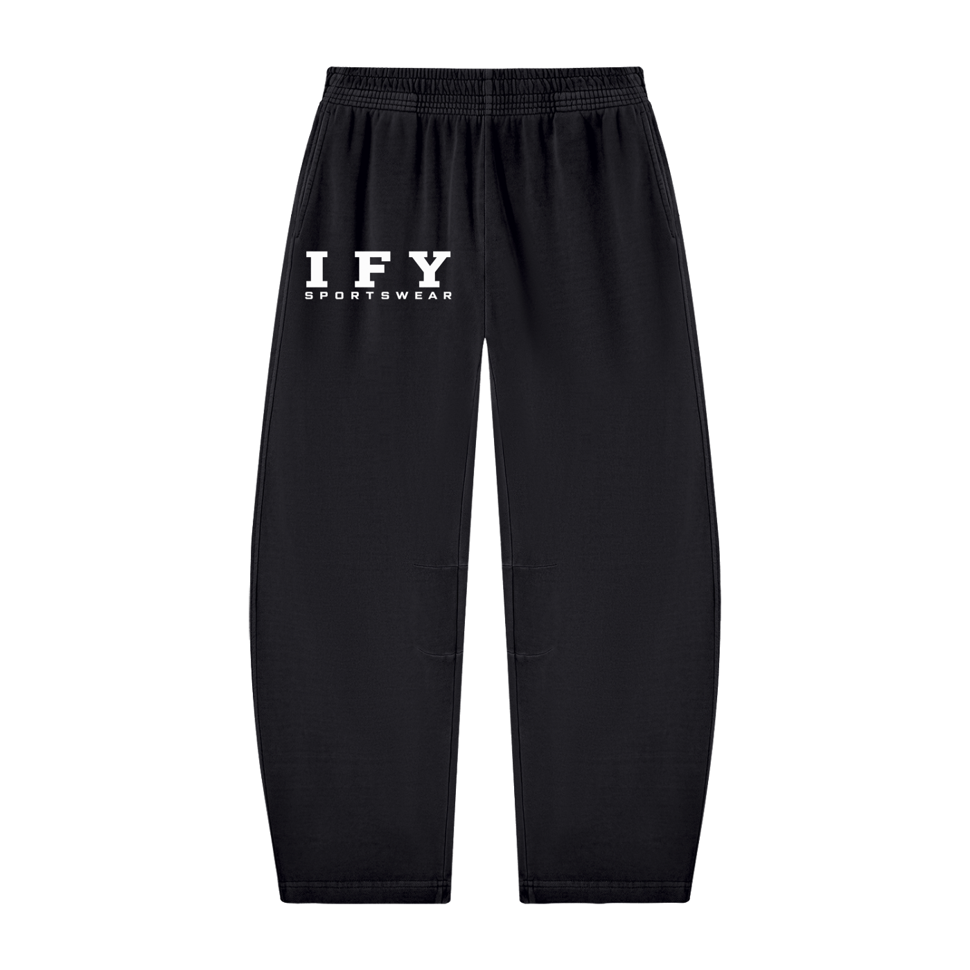 Unisex Vintage Washed Barrel Leg Sweatpants