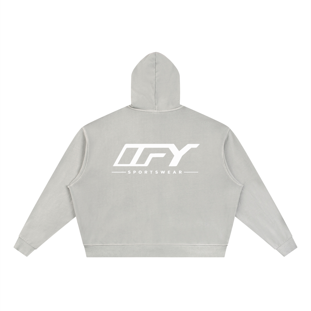 Unisex Vintage Wash Full Zip Boxy Hoodie