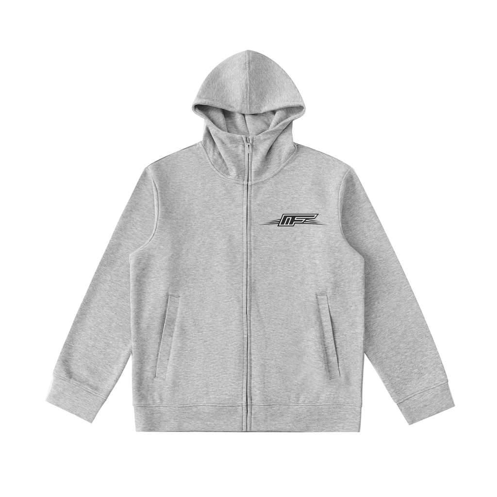 Embrace Comfort with Our Heavyweight High Neck Zip-Up Hoodie