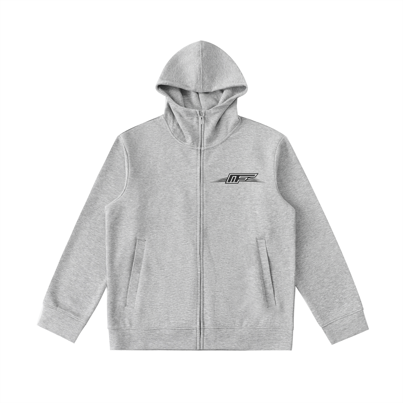 Embrace Comfort with Our Heavyweight High Neck Zip-Up Hoodie