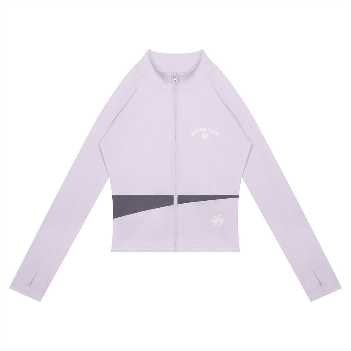 Panelled Cropped Full-Zip Yoga Jacket