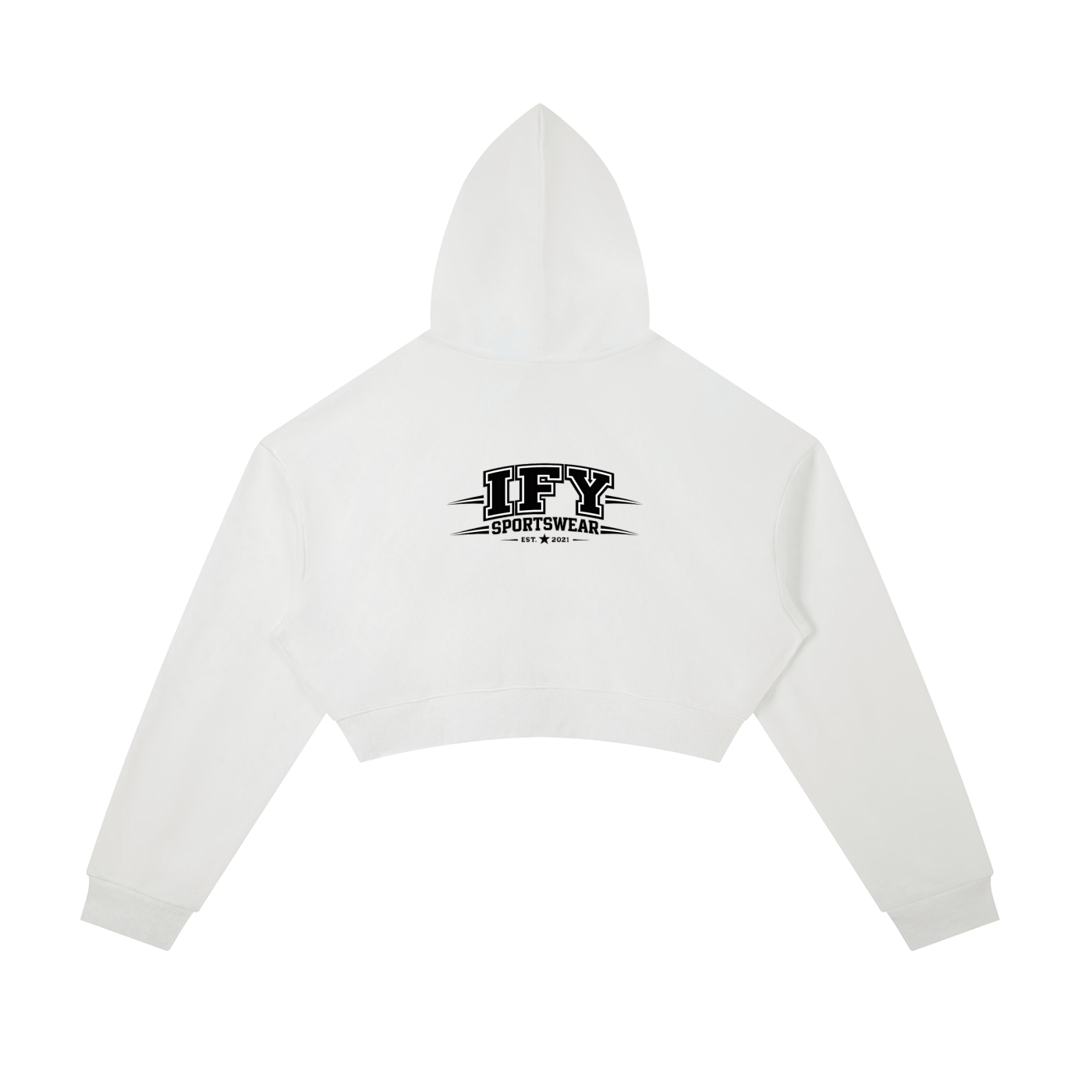 Essential Cropped Zip-Up Hoodie