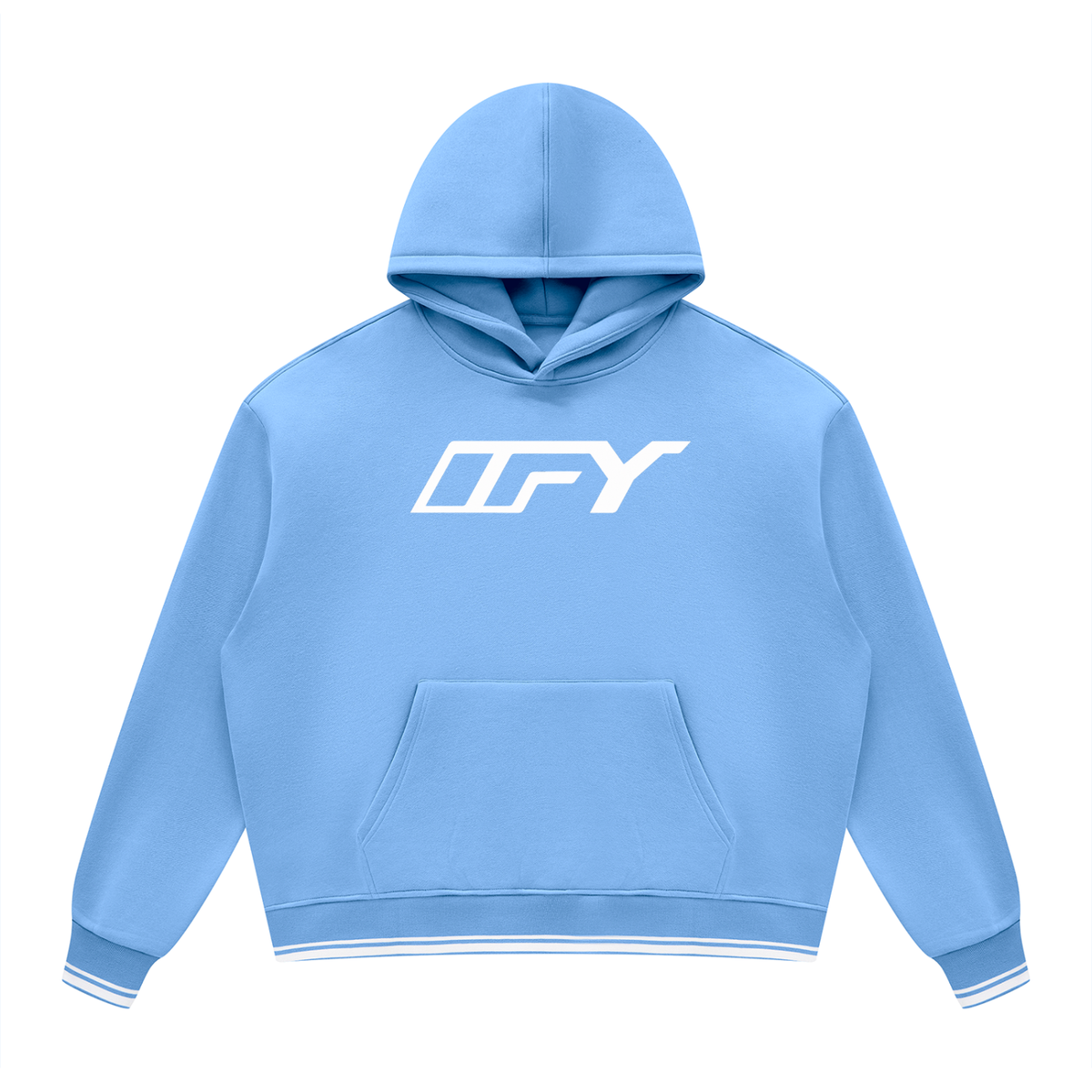 Unisex Oversized Color Block Fleece Hoodie