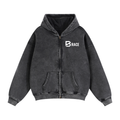 BRACE Zip-Through Boxy Fleece Hoodie