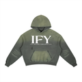 Frayed Sunfade Boxy Fleece Hoodie