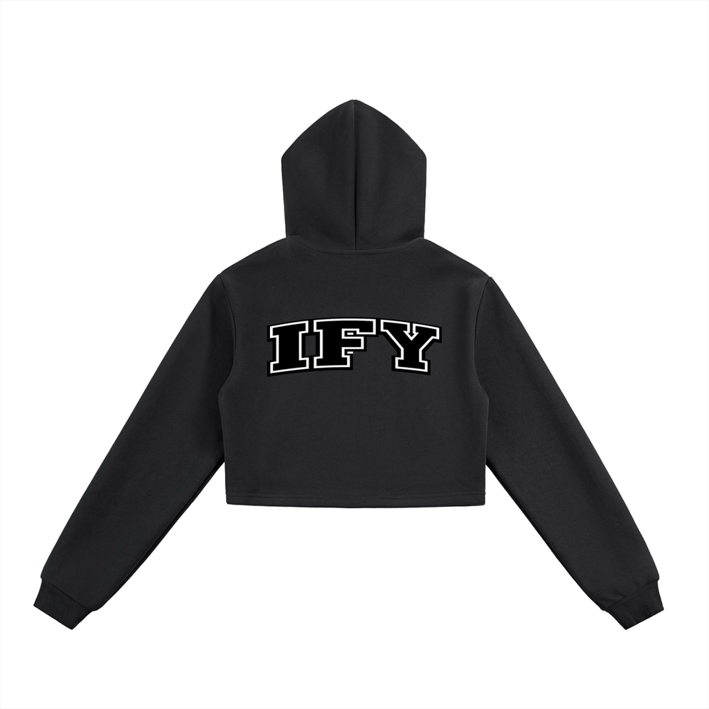 Elevate Your Everyday Style with Our Cropped Zip-Up Hoodie for Women
