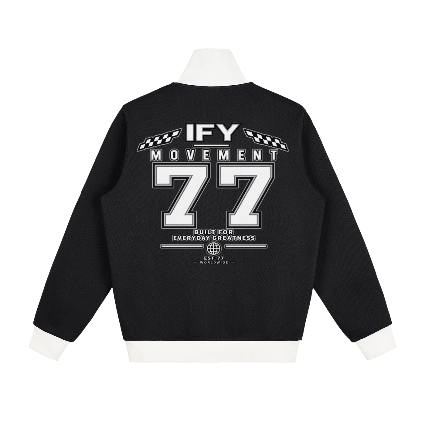 Contrast Side Stripe Fleece Track Jacket