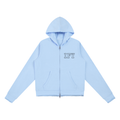 Raw Edge Full Zip Hoodie
