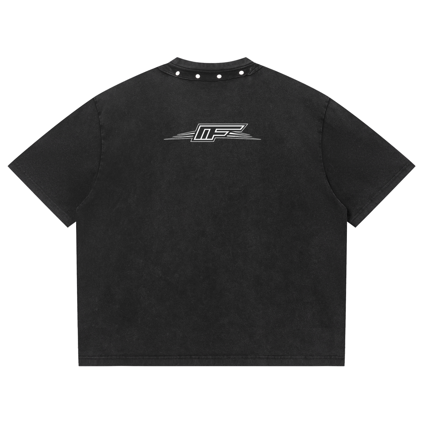 Unisex Washed Boxy Studded T-Shirt