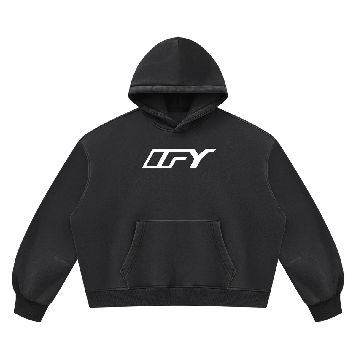 Unisex Vintage Wash Boxy Fleece Hoodie
