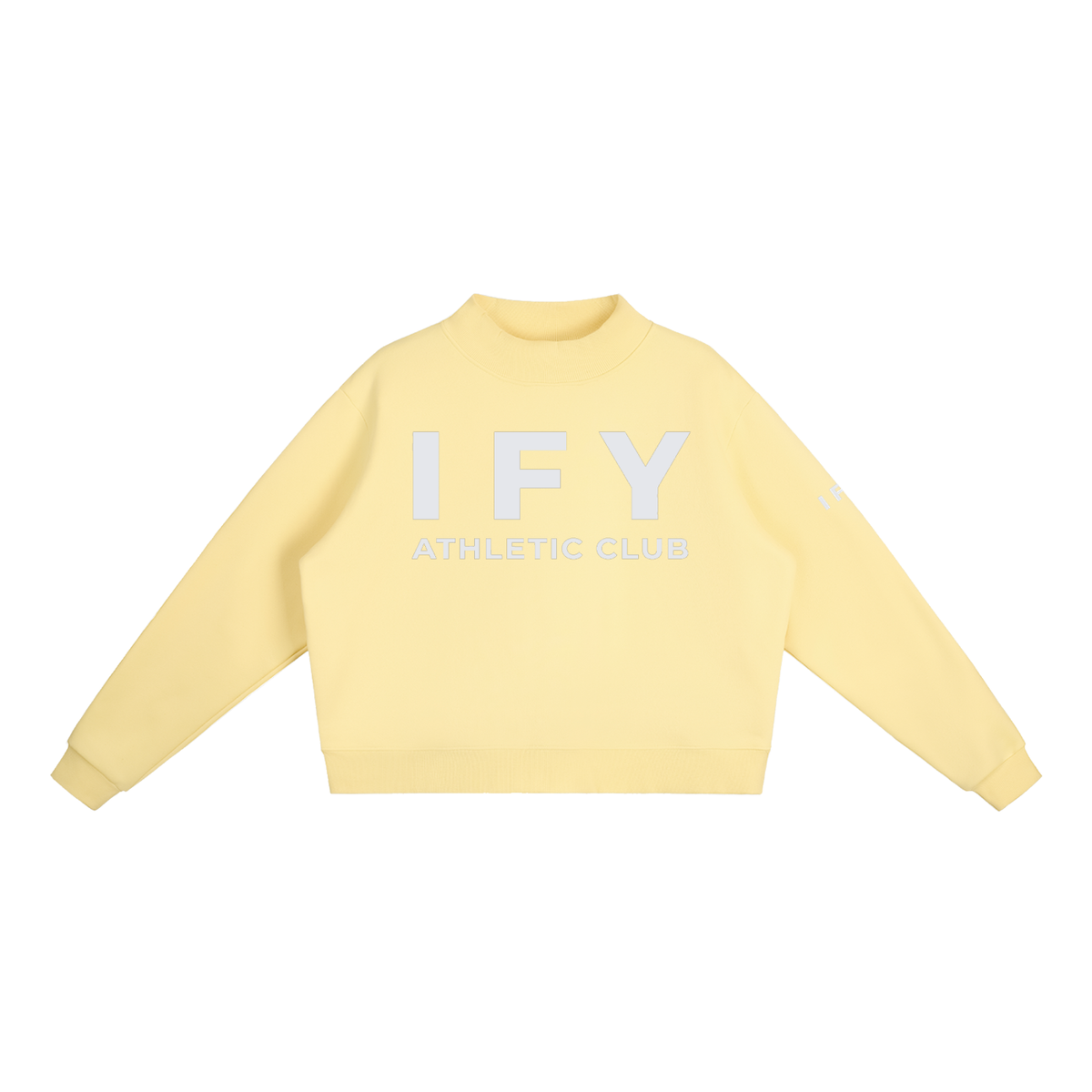 Mock-Neck Crew Sweatshirt