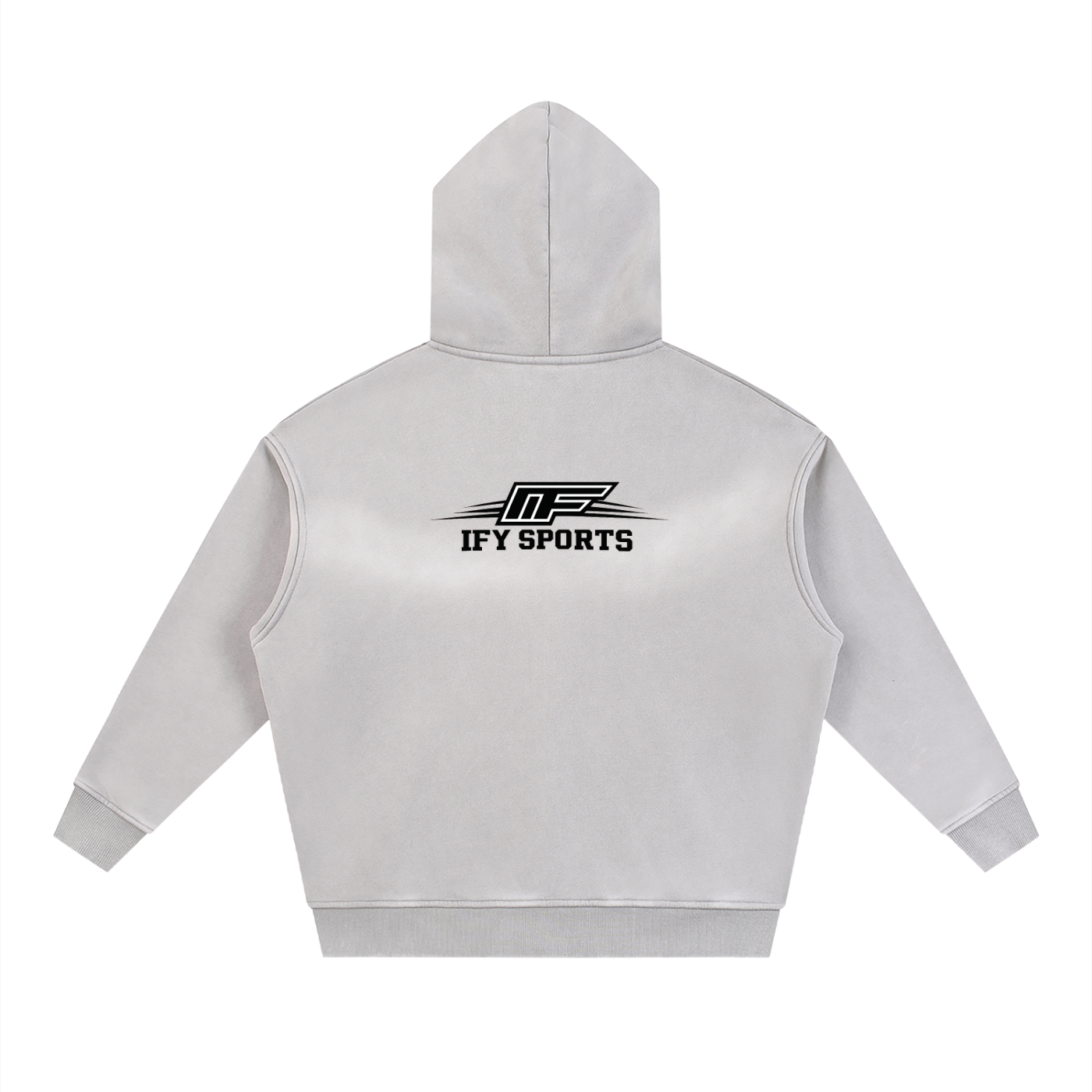 Sunfade Two-way Zipper Boxy Fleece Hoodie