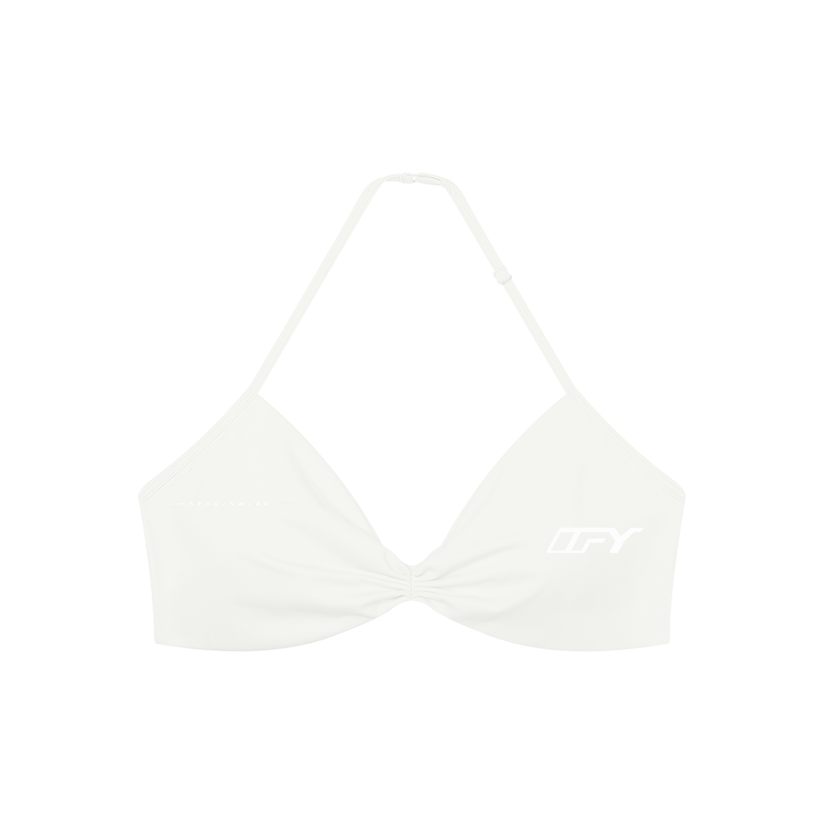 Womens Ruched Halter-Neck Sports Bra: Elevate Comfort and Style During Workouts