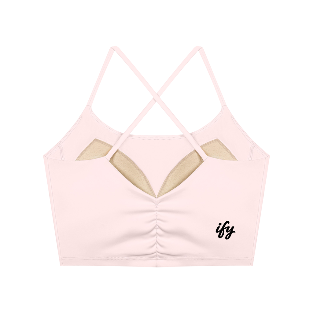Ruched Cropped Yoga Tank Top