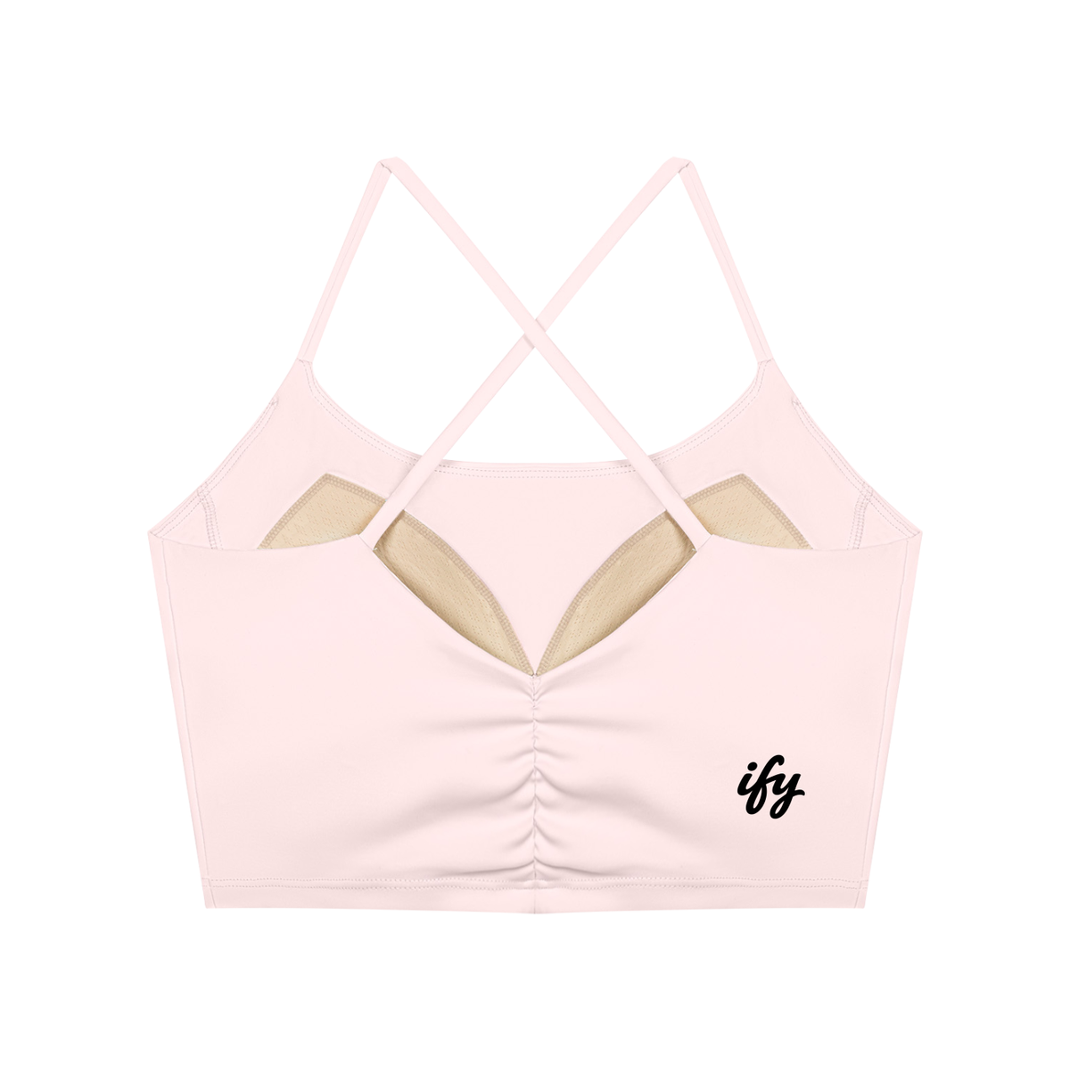 Ruched Cropped Yoga Tank Top