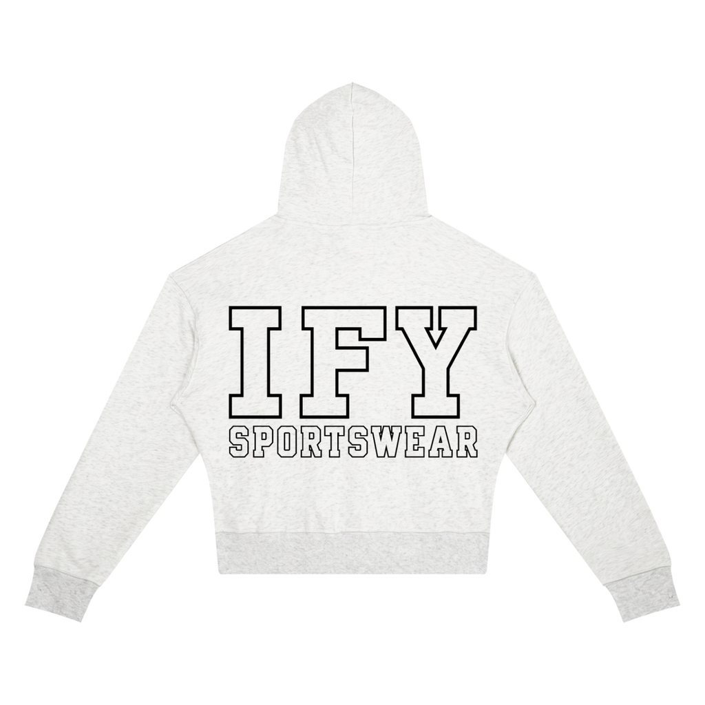 Crop Drop Shoulder Hoodie
