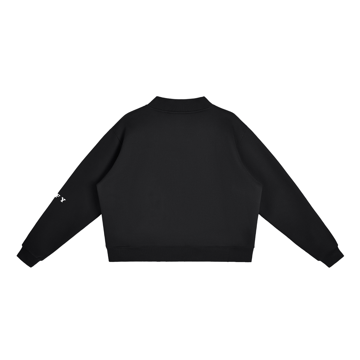 Essential Fleece Mock-Neck Crew Sweatshirt
