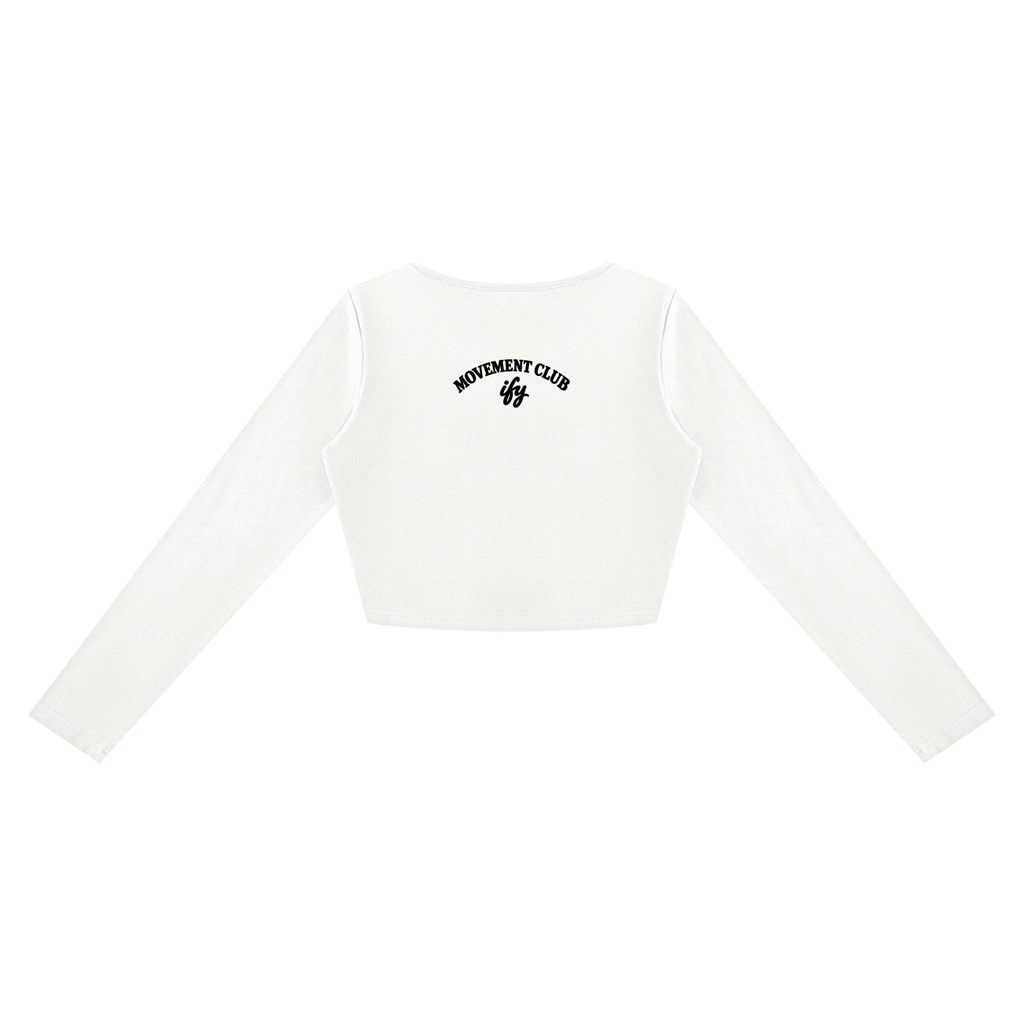 Cotton-Rich Cropped Long-Sleeve T-Shirt