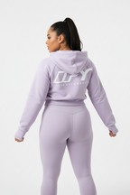 Cropped Zip-Through Hoodie