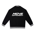 Contrast Piping Zip Bomber Jacket