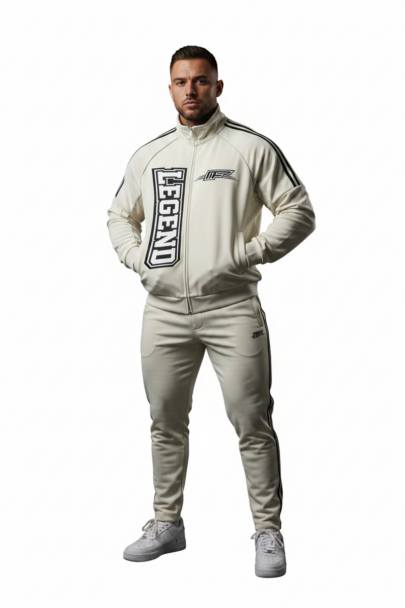 Reflection Striped Raglan Sleeve  Jacket