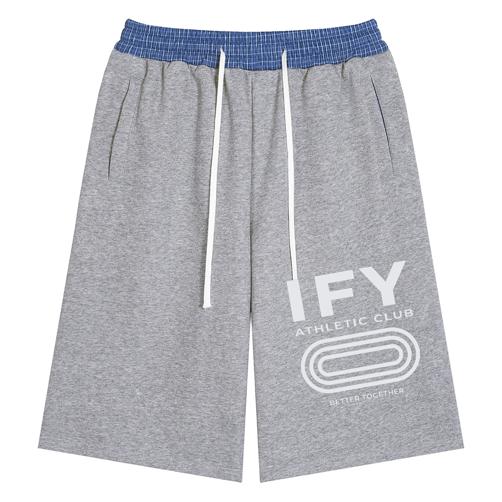 Plaid Waistband Shorts
