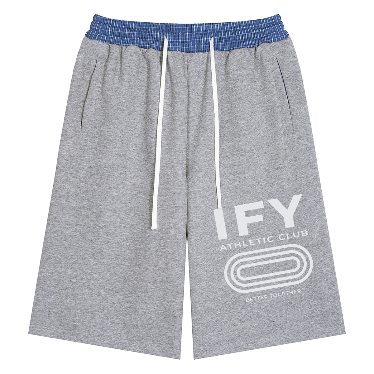 Plaid Waistband Shorts