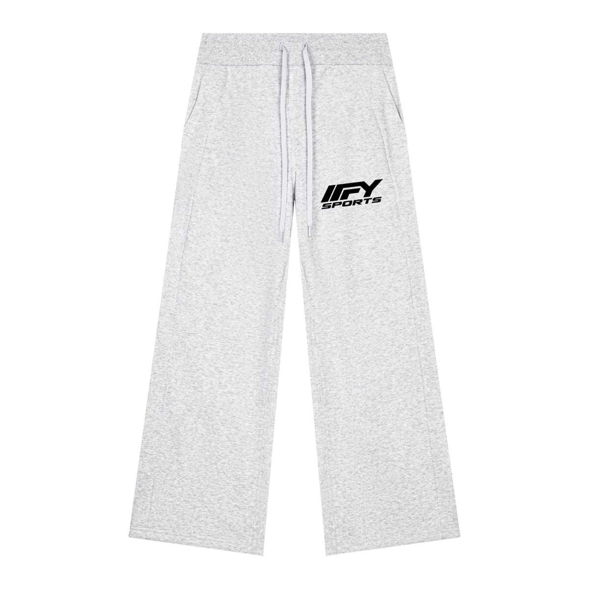 Cropped Zip Hoodie & Wide-Leg Fleece Set