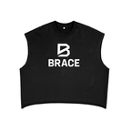 Boxy Tank Top - French Terry Gym Vest | BRACE
