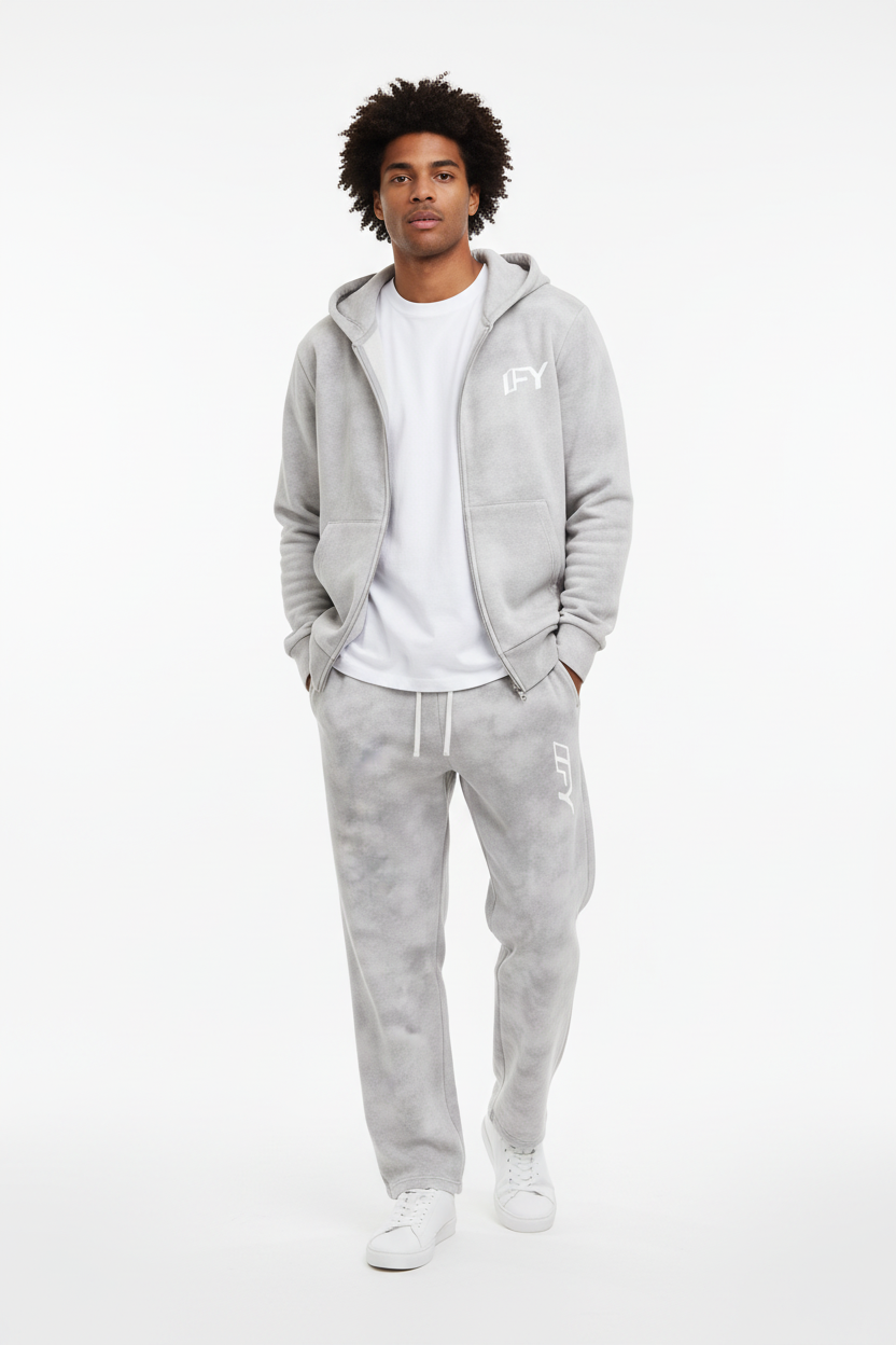 Dirty Washed Fleece Tracksuit sets