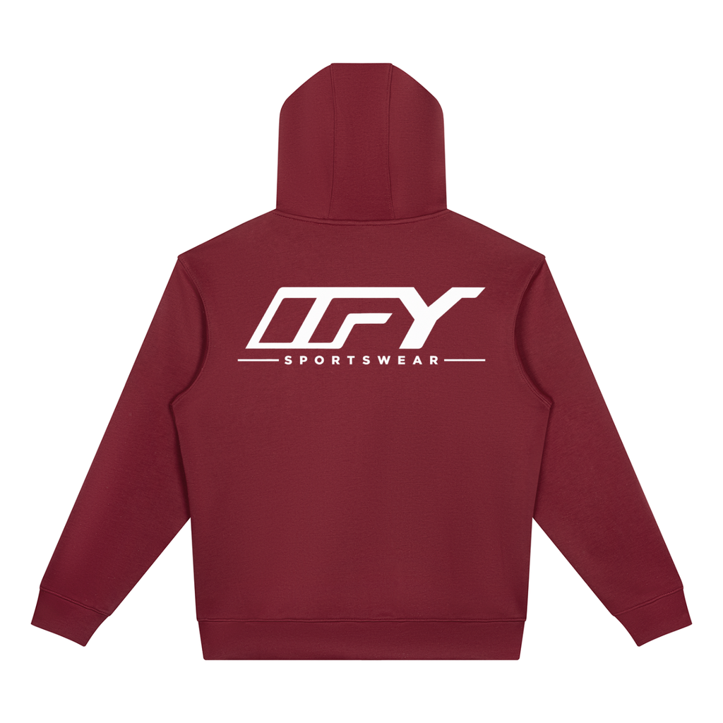 Unisex Drop Shoulder Full Zip Hoodie