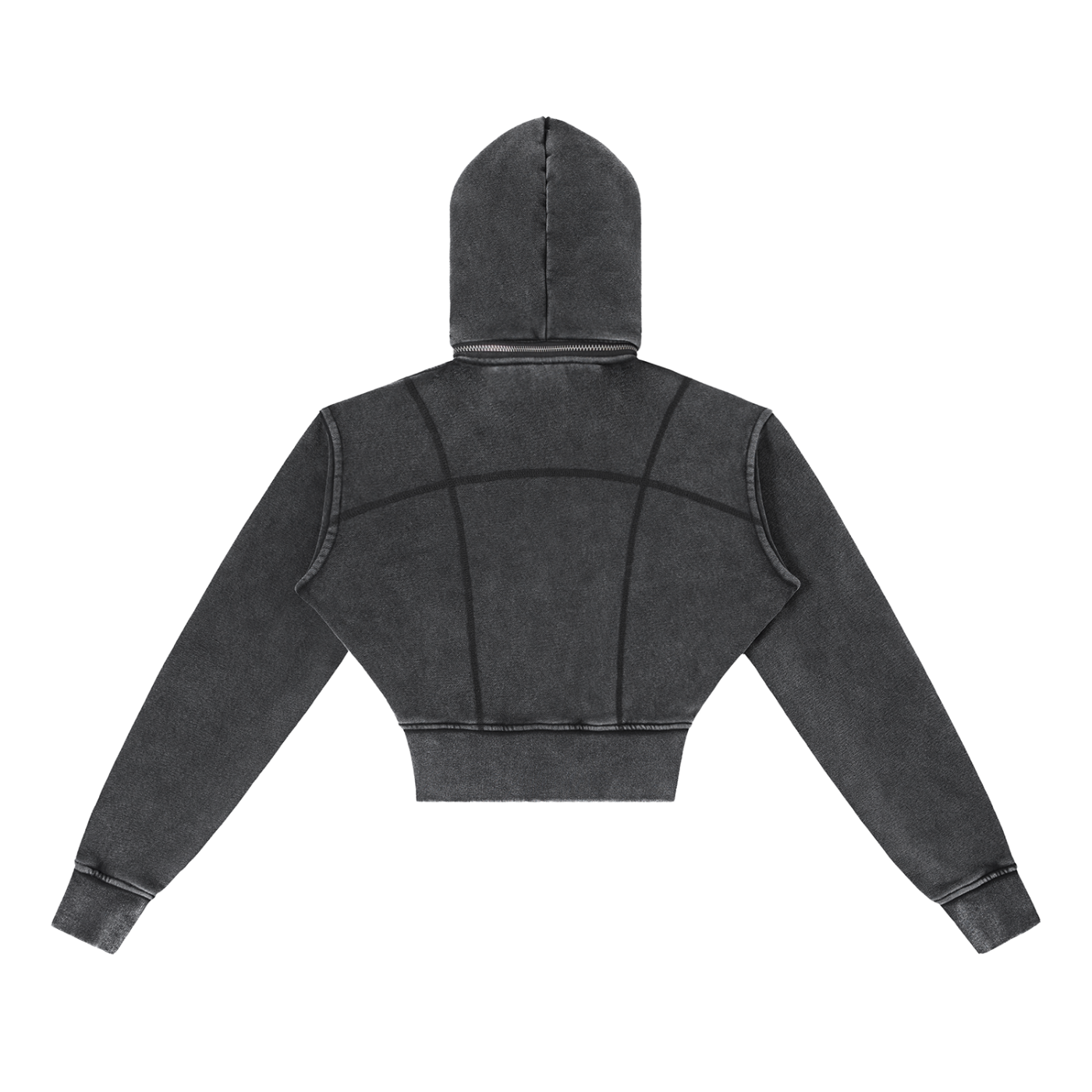 Cropped Fleece Hoodie - Vintage Washed Gym Hoodie | BRACE