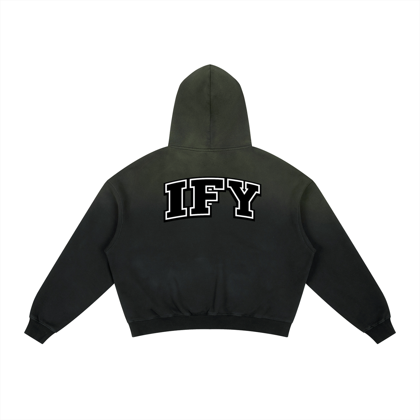 Frayed Sunfade Boxy Fleece Hoodie